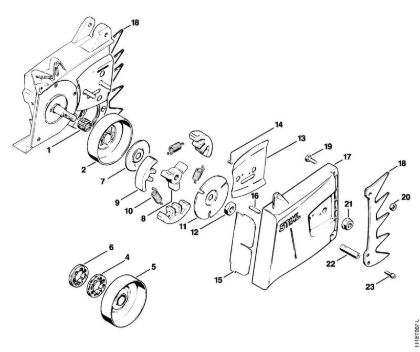 Motosierras de gasolina (MS) 076 S Embrague, Tapa del pióón de la marca Stihl