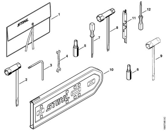Motosierras de gasolina (MS) 08 SE Herramientas, Accesorios extra de la marca Stihl