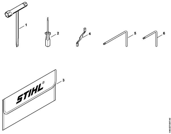 Motosierras de gasolina (MS) MS 150 C-E Herramientas, Accesorios extra de la marca Stihl