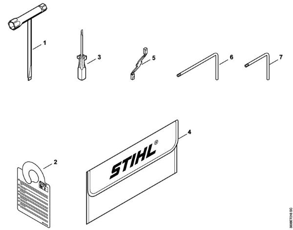 Motosierras de gasolina (MS) MS 151 TC-E Herramientas, Accesorios extra de la marca Stihl