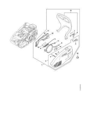 Imagen de Tapa del piáán de cadena MS 151 TC-E