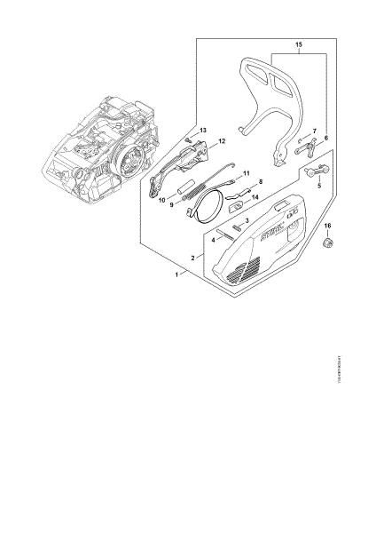 Imagen de Tapa del piáán de cadena MS 151 TC-E