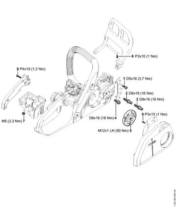 Motosierras de gasolina (MS) MS 170-D Pares de apriete de la marca Stihl