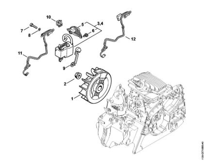 Motosierras de gasolina (MS) MS 171 Sistema de encendido de la marca Stihl