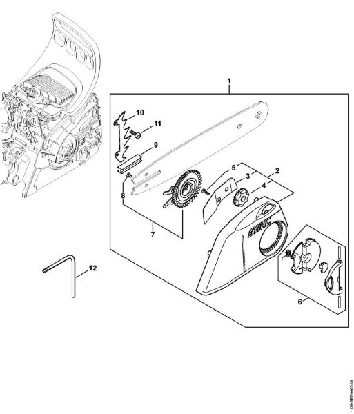 Motosierras de gasolina (MS) MS 181 C-BE Tensado rápido de la cadena MS 181 C de la marca Stihl