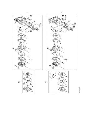 Imagen de Piezas del carburador MS 182 C-BE