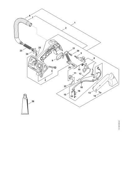 Imagen de Carcasa de la empuáadura MS 192 TC-E