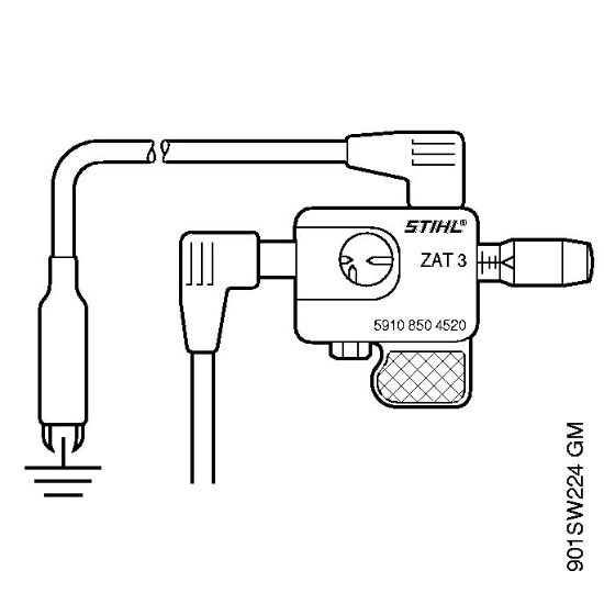 Motosierras de gasolina (MS) MS 193 C-E Comprobador sistema de encendido ZAT 3 de la marca Stihl