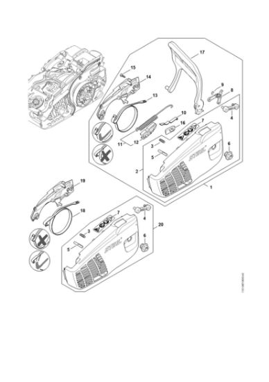 Imagen de Tapa del piáán de cadena MS 194 C-E