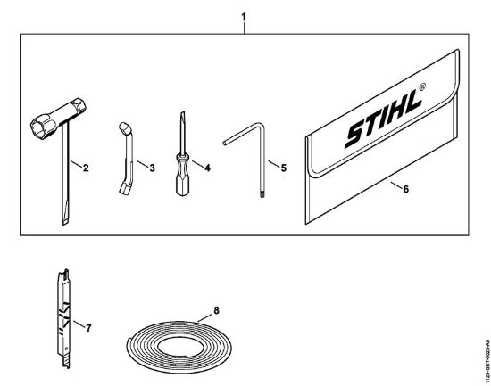 Motosierras de gasolina (MS) MS 200 Herramientas, Accesorios extra de la marca Stihl