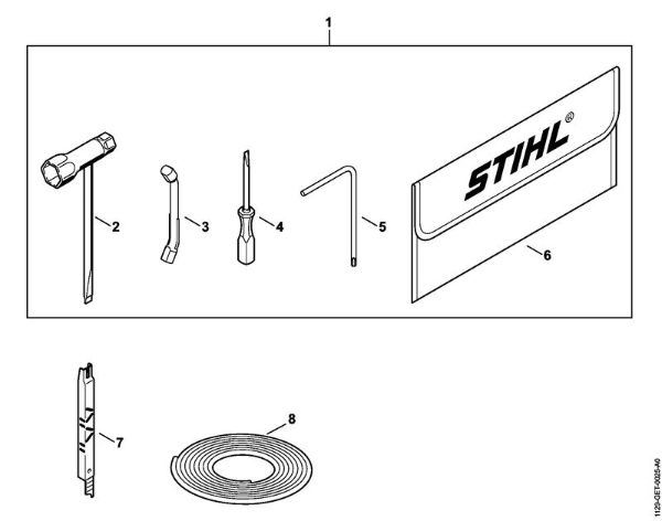Motosierras de gasolina (MS) MS 200 Herramientas, Accesorios extra de la marca Stihl