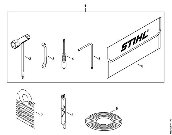 Motosierras de gasolina (MS) MS 200 T Herramientas, Accesorios extra de la marca Stihl