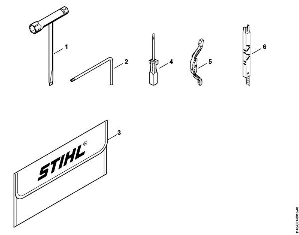 Motosierras de gasolina (MS) MS 201 Herramientas, Accesorios extra de la marca Stihl
