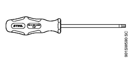 Motosierras de gasolina (MS) MS 201 C-E Destornillador T27x150 de la marca Stihl