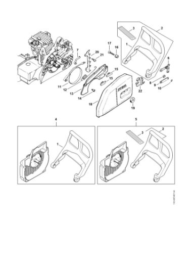 Imagen de Protector, Freno de cadena MS 210 C-B