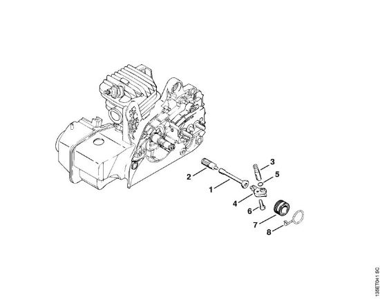 Motosierras de gasolina (MS) MS 210 C-BE Bomba de aceite de la marca Stihl