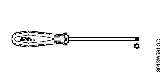 Motosierras de gasolina (MS) MS 241 C-M Destornillador T10 de la marca Stihl