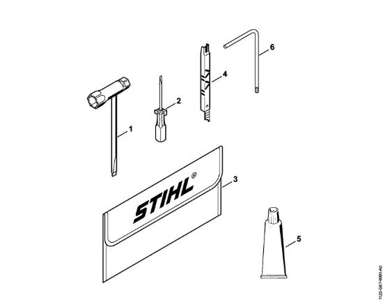 Motosierras de gasolina (MS) MS 250 C-B Herramientas, Accesorios extra de la marca Stihl
