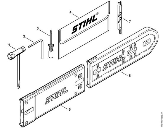 Motosierras de gasolina (MS) MS 260 C-B Herramientas, Accesorios extra de la marca Stihl