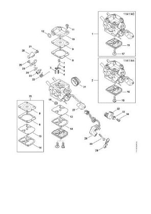 Imagen de Carburador 1141/40, 1141/44 MS 261 C-M