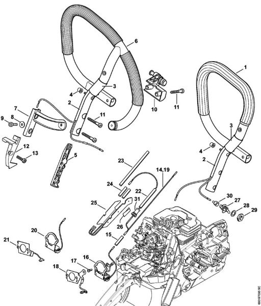 Motosierras de gasolina (MS) MS 362-VW Calefacción de la marca Stihl