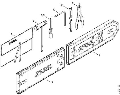 Motosierras de gasolina (MS) MS 381 Herramientas, Accesorios extra de la marca Stihl
