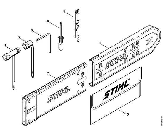 Motosierras de gasolina (MS) MS 441 C-MQ Herramientas, Accesorios extra de la marca Stihl