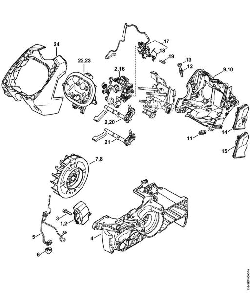 Motosierras de gasolina (MS) MS 441 C-Q M-Tronic de la marca Stihl