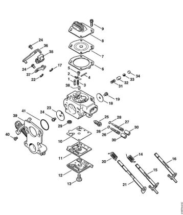 Motosierras de gasolina (MS) MS 441-W Carburador HD-41 de la marca Stihl