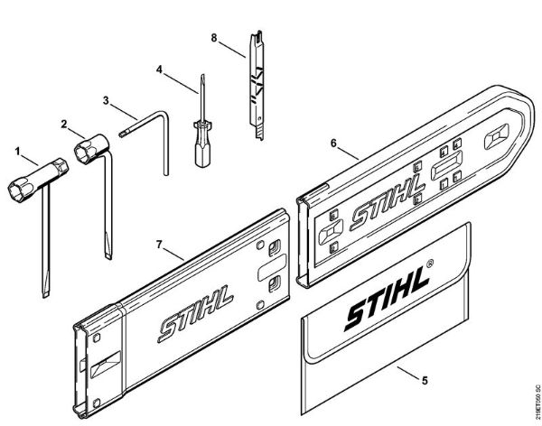 Motosierras de gasolina (MS) MS 441-W Herramientas, Accesorios extra de la marca Stihl
