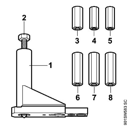 Motosierras de gasolina (MS) MS 460-Z Magnum Juego herramienta de montaje AS de la marca Stihl
