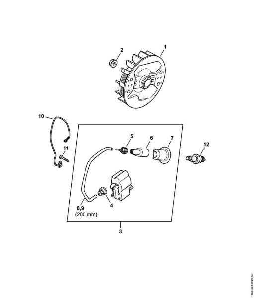 Motosierras de gasolina (MS) MS 462 Sistema de encendido de la marca Stihl