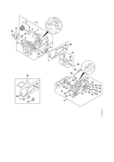 Imagen de Cárter del cigáeáal MS 462 C-M VW