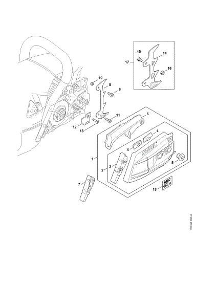 Imagen de Tapa del piáán de cadena MS 462 C-M VW