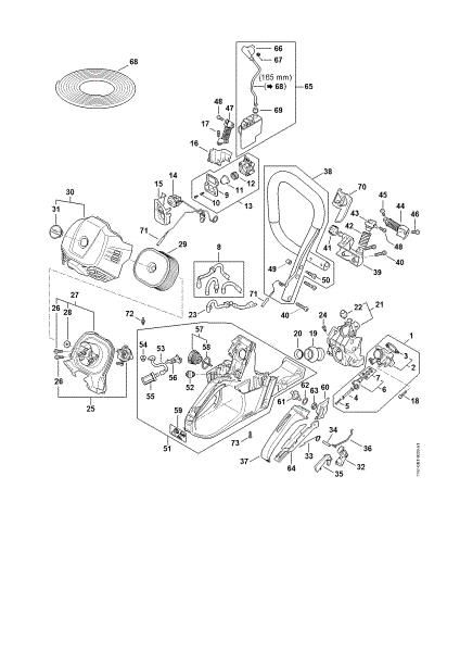Imagen de Calefaccián de la empuáadura, Sistema de inyeccián, Carcasa del depásito, Manillar tubular MS 500i-W MS 500i-W