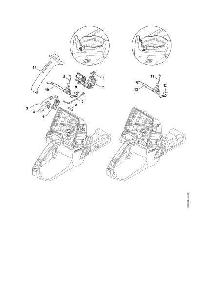 Imagen de Mecanismo del acelerador MS 651-R