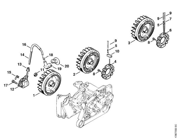 Motosierras de gasolina (MS) MS 660-Magnum Sistema de encendido de la marca Stihl