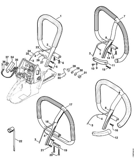Motosierras de gasolina (MS) MS 660-W Manillar tubular (Calefacción) de la marca Stihl