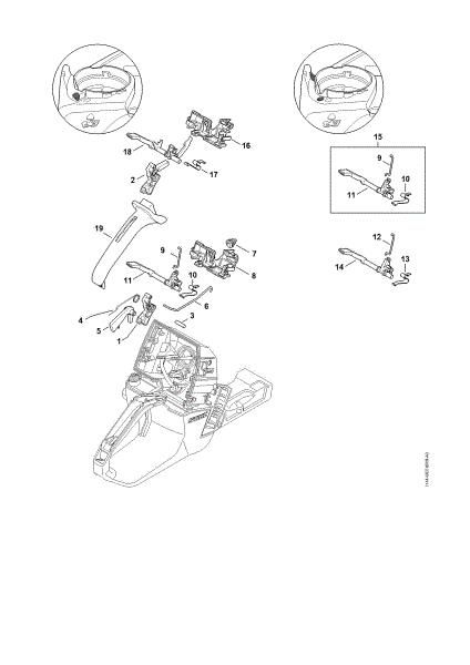 Imagen de Mecanismo del acelerador MS 661