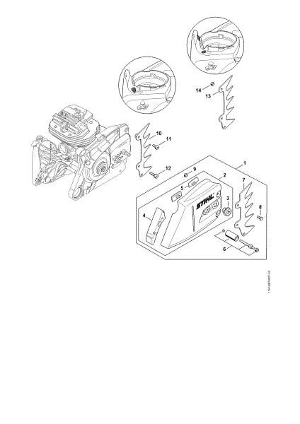 Imagen de Tapa del piáán de cadena MS 661