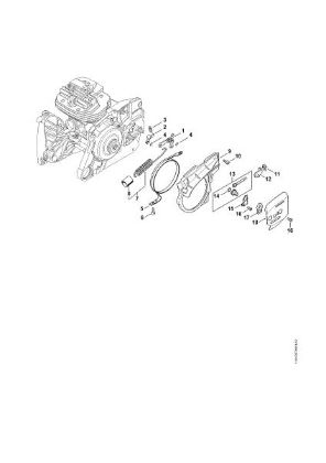 Imagen de Freno de cadena, Dispositivo tensor de la cadena MS 661 C-M