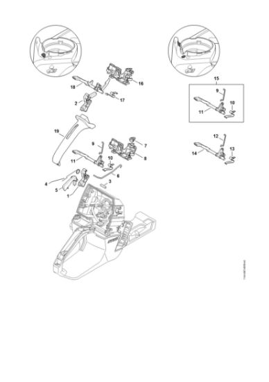 Imagen de Mecanismo del acelerador MS 661 C-M W