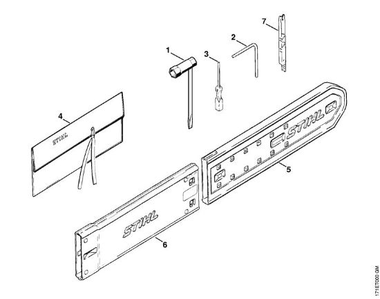 Motosierras de gasolina (MS) MS 880 Herramientas, Accesorios extra de la marca Stihl