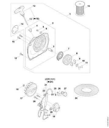 Imagen de Mecanismo de arranque, Sistema de encendido MS 881