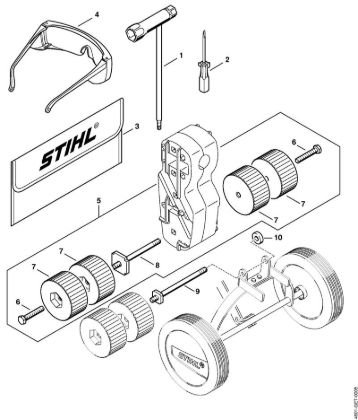 Multimotor (MM) MM 55 Herramientas, Accesorios extra de la marca Stihl
