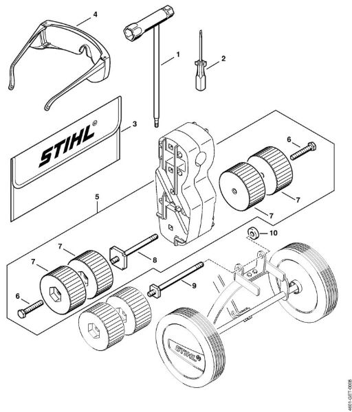 Multimotor (MM) MM 55 Herramientas, Accesorios extra de la marca Stihl