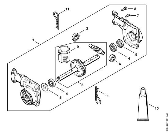 Multimotor (MM) MM 56 Caja reductora de la marca Stihl
