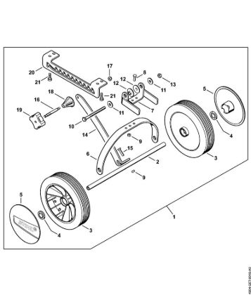 Multimotor (MM) MM 56 Juego de ruedas de la marca Stihl