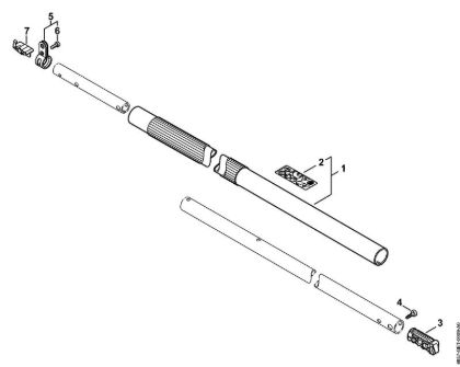 Podadoras de altura con acumulador (HTA) HTA 65 Vástago de la marca Stihl