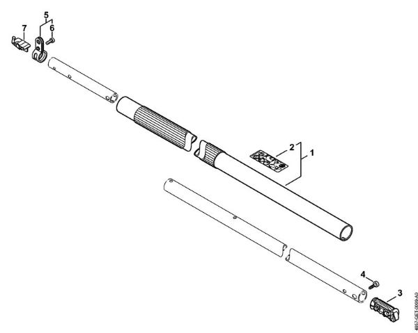 Podadoras de altura con acumulador (HTA) HTA 65 Vástago de la marca Stihl